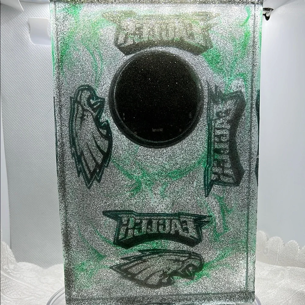 Green and Silver Decorative Clock - Picture 4 of 12